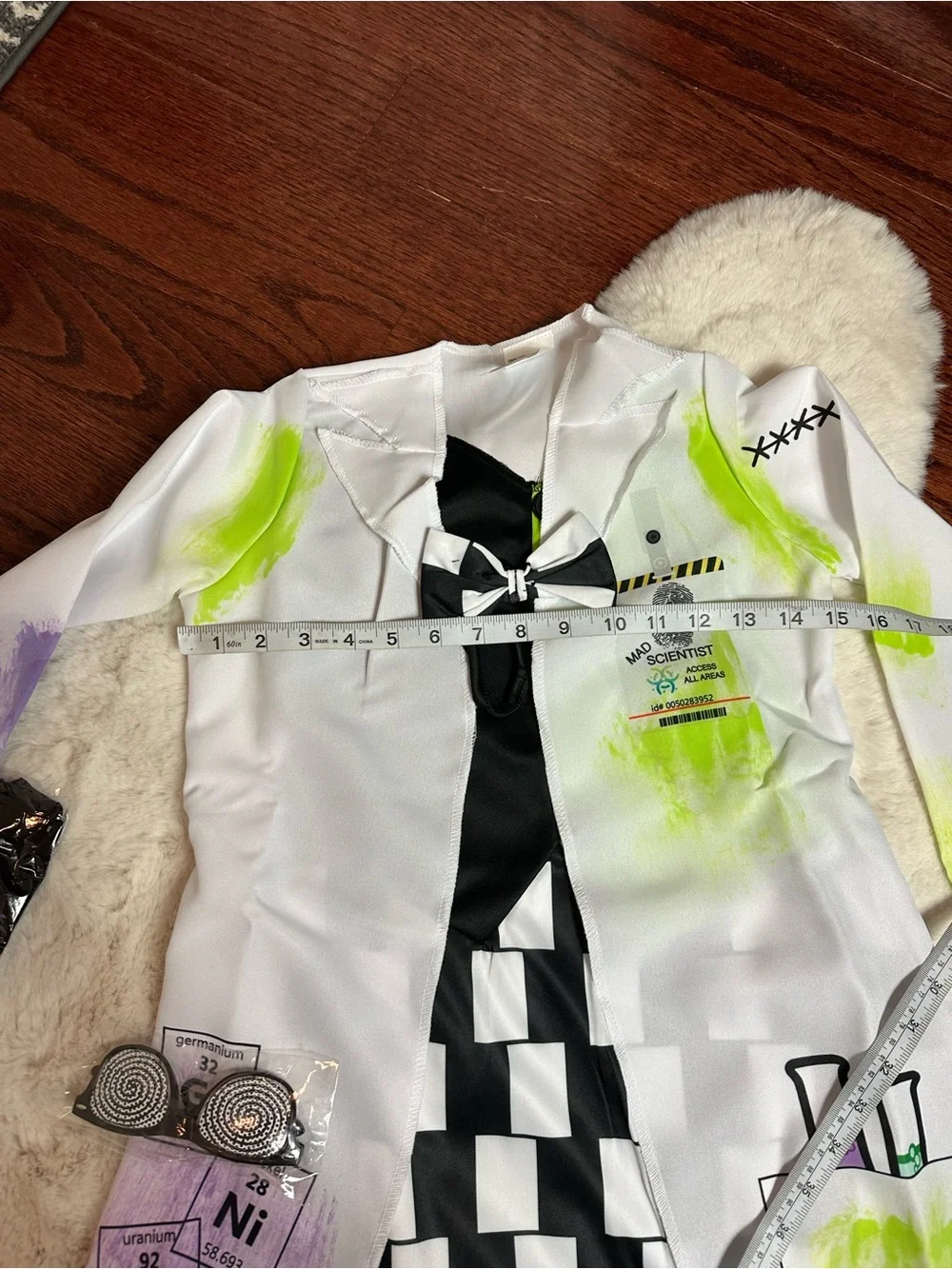 Mad Scientist Kids Costume Medium 8-10